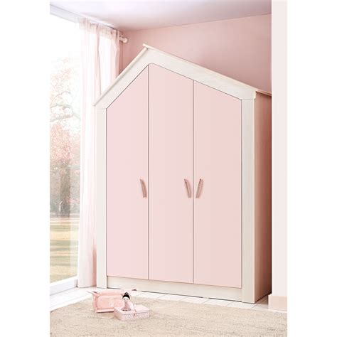 Cento Pink Deurs Kledingkast Huisje Meisjeskamer Kinderkamer