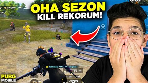 Ohaa Sezon Kİll Rekorumu Kirdim Tek BaŞima 38 Kİll Pubg Mobİle