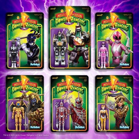 Super7 Power Rangers Reaction Figures Wave 2