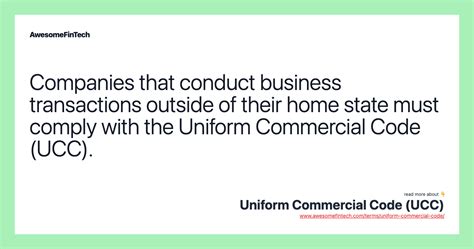 Uniform Commercial Code Ucc Awesomefintech Blog