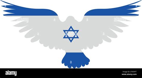 Israel Flag Peace Dove Stock Vector Image Art Alamy