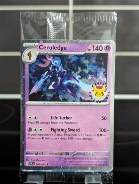 Ceruledge Special Pokemon Day Paf Card Rare Holo Promo