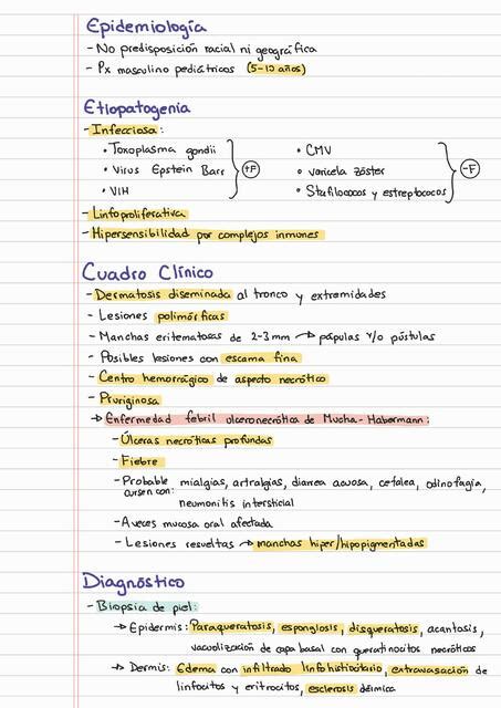 Pitiriasis Liquenoide Y Varioliforme Aguda PLEVA Daniel Fernando