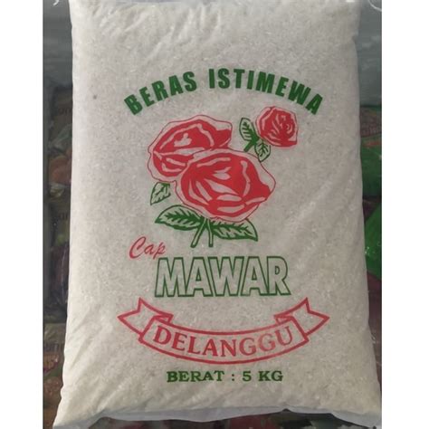 Jual BERAS SUPER CAP MAWAR 5 KG Shopee Indonesia