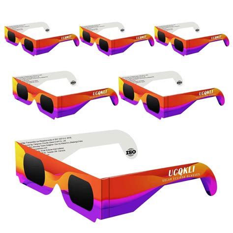 Mua 6 PCS Solar Eclipse Glasses 2024 CE ISO 12312 2 Certified AAS