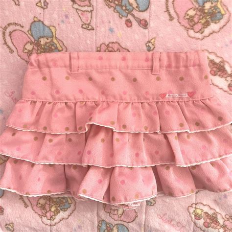 Mezzo Piano Polka Dots Pink Skirt Size 130cm If Depop