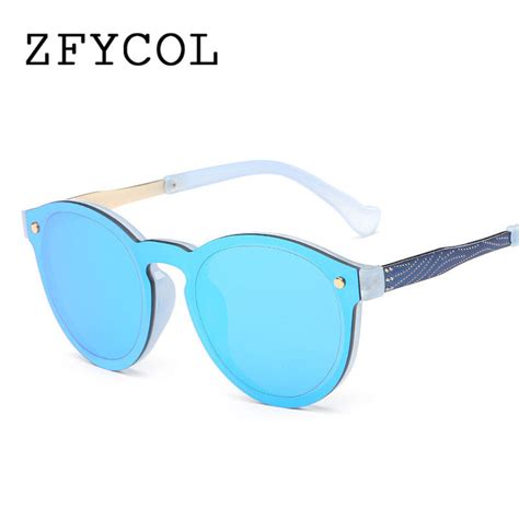 Rimless Vintage Round Mirror Sunglasses For Women Sparklingselections