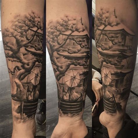 Pagoda Temple Tattoo By Borislav Limited Availability At Revival