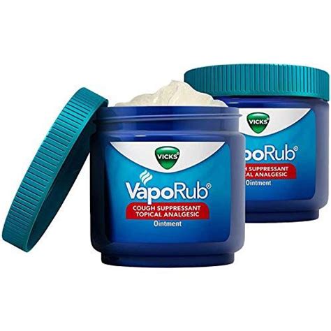 Vicks Vaporub Original Cough Suppressant Topical Analgesic Ointment