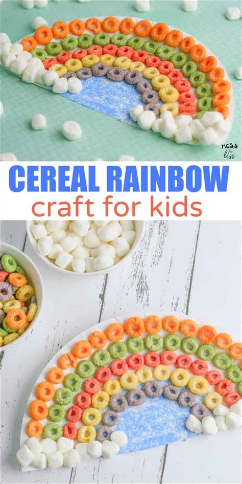 How To Make A Cereal Rainbow Craft Mess For Less