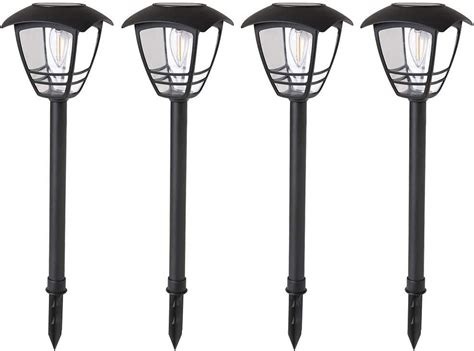 Maggift Pack Vintage Solar Pathway Lights Led Bulbs Solar Powered