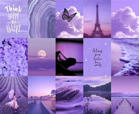 Lavender Aesthetic Collage Wallpaper