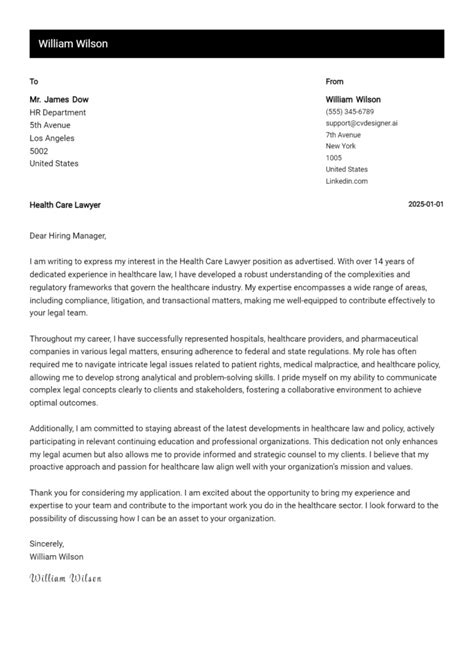 31 International Lawyer Cover Letter Examples With Writing Tips For