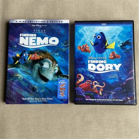 Disney Pixar Finding Nemo And Dory 1 And 2 Dvd 2 Film Set Original Sequel Animate £7 52 Picclick Uk