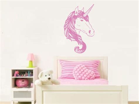 Unicorn Wall Decals Nursery Horse Sticker Decal Vinyl Home Decor Bedroom Girls Baby Room Art ...