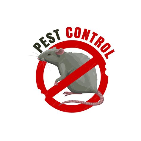 Premium Vector Rat Sign Pest Control Icon Deratization Service