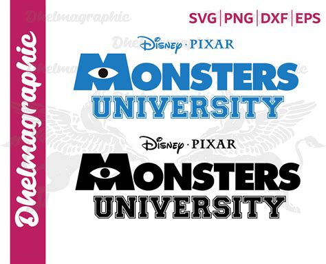 Monster University Disney Pixar SVG Gravectory