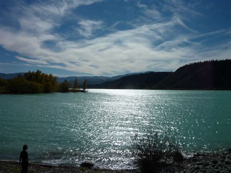 Shimmering Lake On The Way Back From Mt Cook To The East Flickr