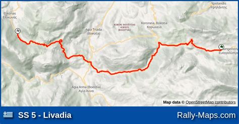 Ss Livadia Stage Map Acropolis Rally Of Greece Wrc