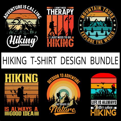 Hiking Lover T Shirt Design Bundle Free Svg MasterBundles