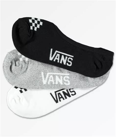 Vans Canoodle Classic White 3 Pack No Show Socks