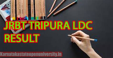 JRBT Tripura LDC Result 2024 Out Group C Cut Off Merit List Direct