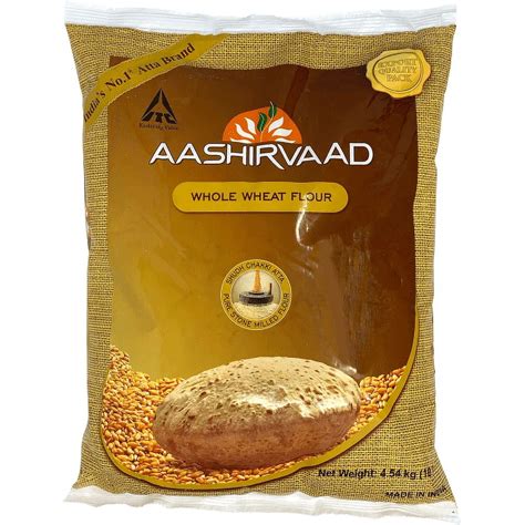 Aashirvaad Whole Wheat Atta Flour 10 Lb 45 Kg