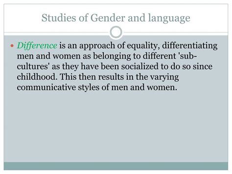 Ppt Language And Gender Powerpoint Presentation Free Download Id