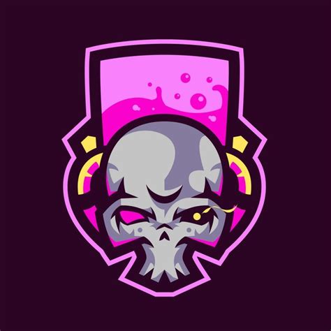 Premium Vector Skull Lab Logo Esport Mascot