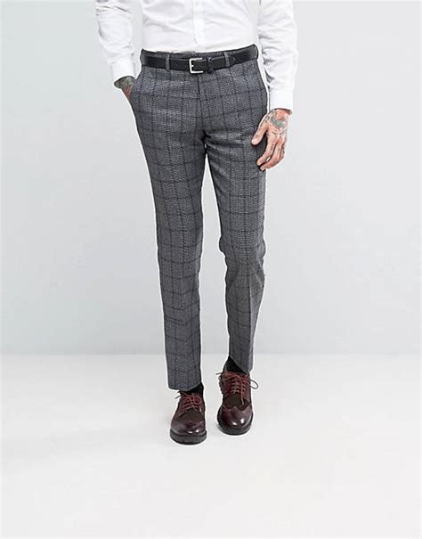 Gianni Feraud Heritage Premium Wool Check Suit Pants Asos