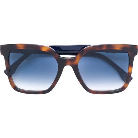 Fendi Eyewear Oversized Square Sunglasses 385 Liked On Polyvore Featuring Accessories