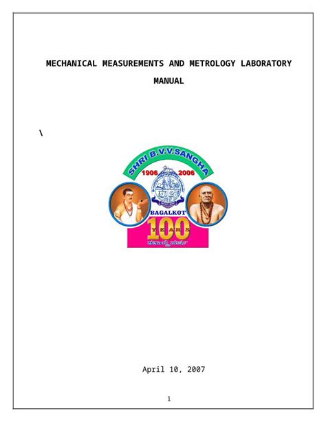 Doc Metrology Lab Manual Dokumen Tips