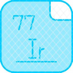 Iridium Icon Periodic Icon Table Icon Chemistry Icon Atom Icon