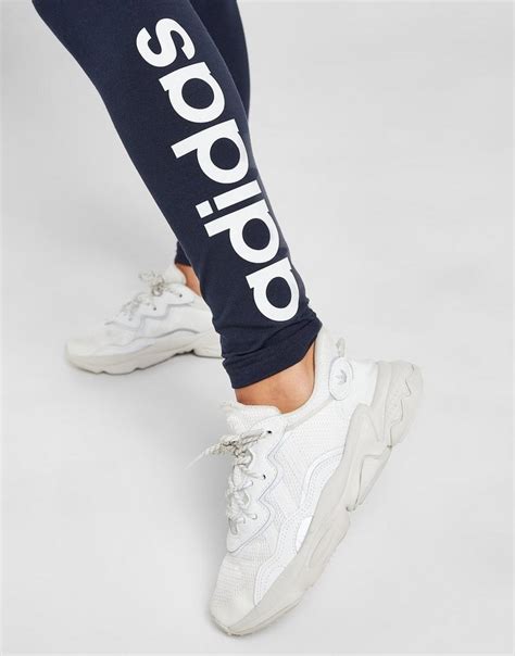 Blue Adidas Core Linear Leggings Jd Sports Uk