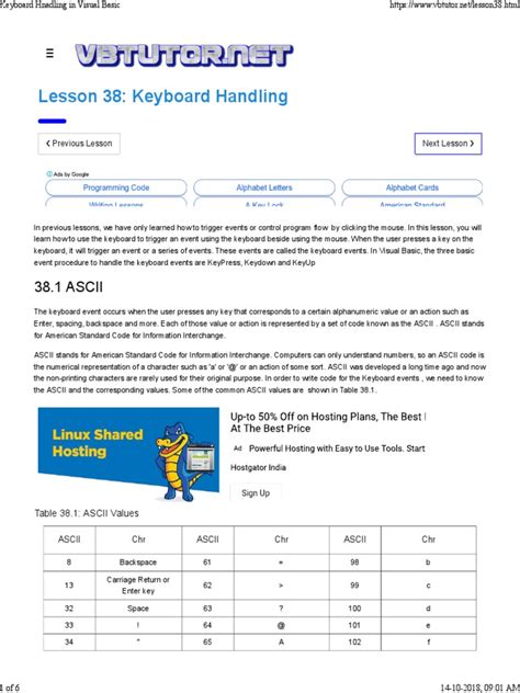 Key Ascii | PDF | Ascii | Computer Keyboard