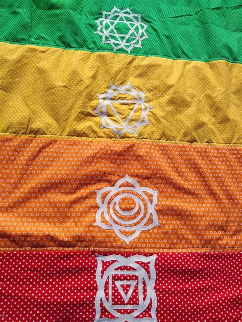 Rainbow Chakra Blanket Or Throw For Meditation Yoga Reiki Etsy