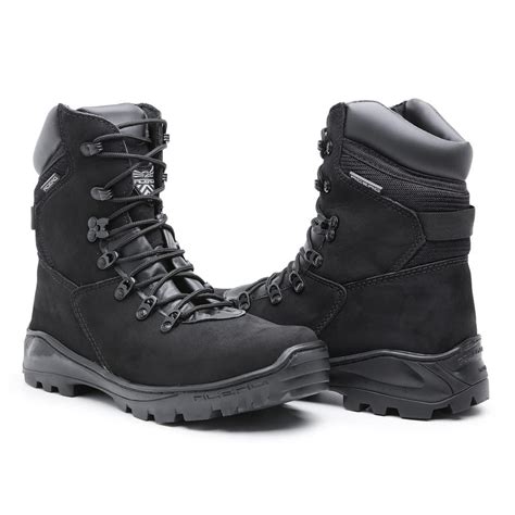 Bota Militar Acero Couro Tiger Nobuck Preto T Tico Militar Militar