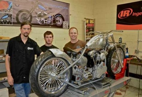 Navy Bike Built By Dar Holdsworth Of Darwin And Brass Balls Of U S A