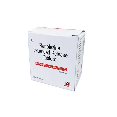 Ranolark 500 Ranolazine 500 Mg Er Tablets Merdica