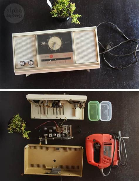 Vintage Clock Radio Planters For Father S Day Alpha Mom