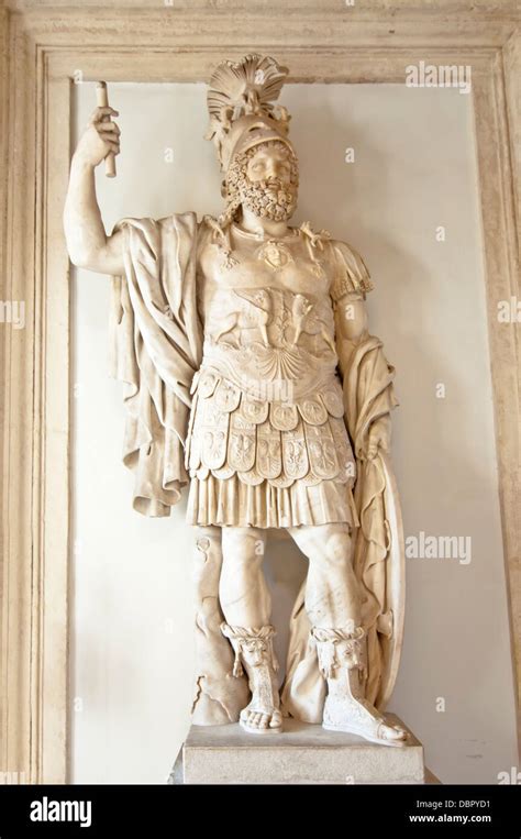 Sculpture of a Roman warrior Stock Photo - Alamy