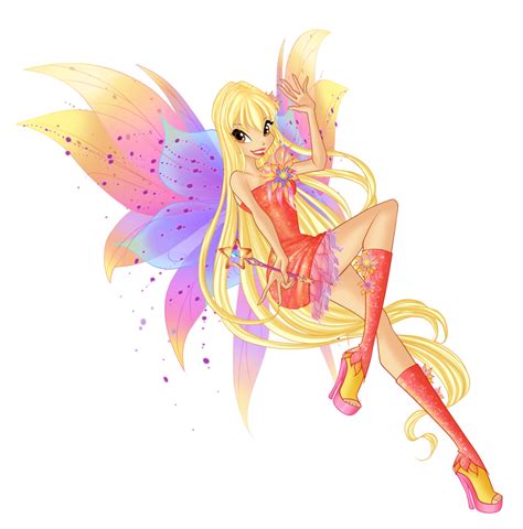 Image Winx Club Stella Mythix Pose17 Png Magical Girl Mahou Shoujo