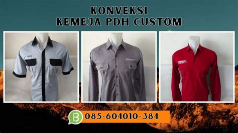 Wa Konveksi Desain Baju Pdh Custom Desain Kemeja Pdh