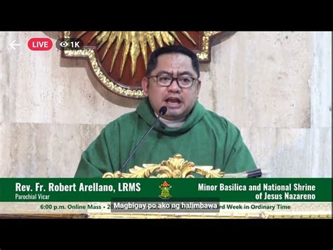 QUIAPO CHURCH LIVE TV MASS TODAY 6 00 PM NOVEMBER 20 2023 MONDAY