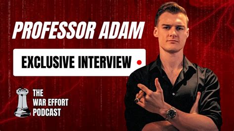 Professor Adam Exclusive Interview The Real World YouTube