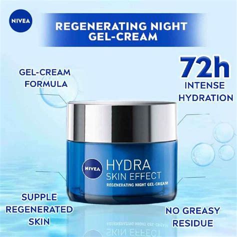 NIVEA Hydra Skin Effect Night Cream Gel 50ml Health 1st Pharmacy