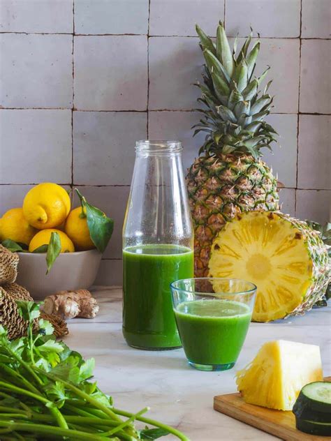 Pineapple Cucumber Ginger Lemon Weight Loss Juice Our Plant Based World