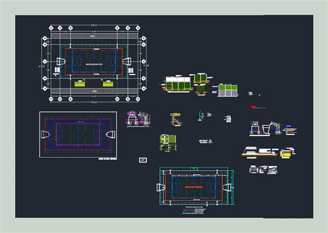 Multipurpose Court DWG Detail For AutoCAD Designs CAD