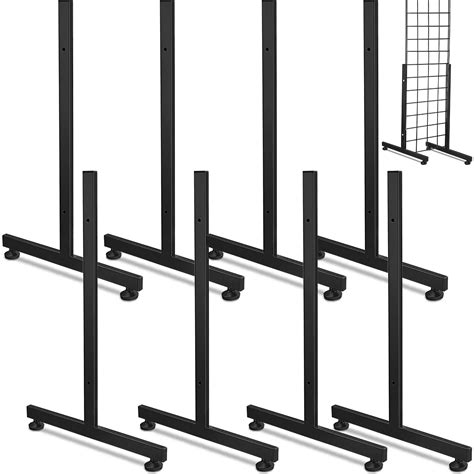 Buy 4 Pairs Black Wire Grid Display Legs Gridwall T Base Rectangular