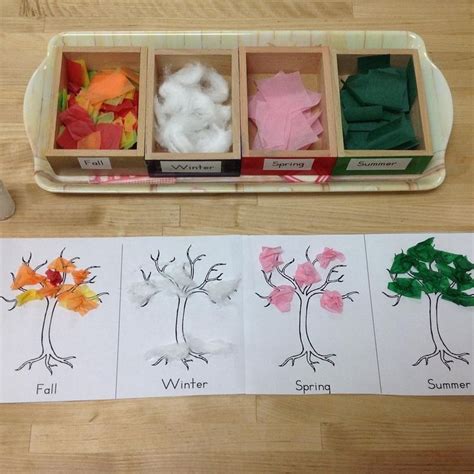 Seemi Trillium Montessori Seasons Preschool Preschool Art Activities Montessori Art